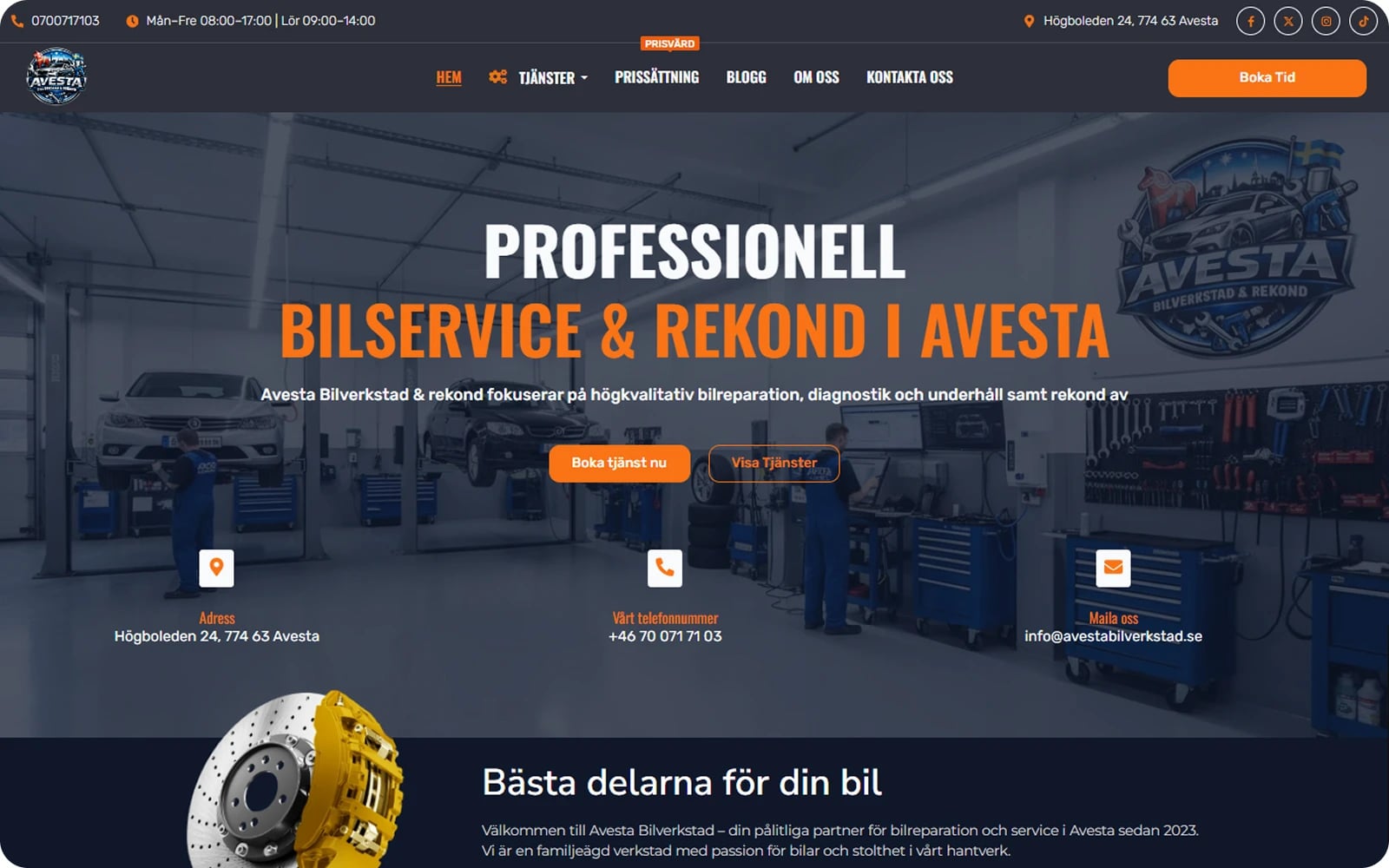 Avesta Bilverkstad – Professional Car Service & Detailing